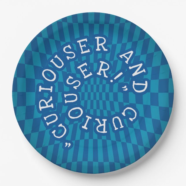 Plato De Papel Alicia en el país de las maravillas - Papel de 9 p (Anverso)