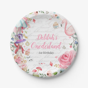 Plato De Papel Alicia en el primer cumpleaños de Australia, Fies