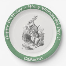 Alicia en la fiesta de cumpleaños del Conejo Blanc