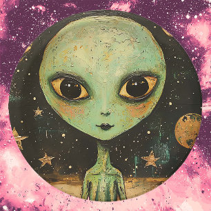 Plato De Papel Alien de OVNI