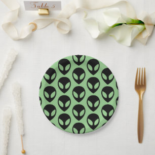 Plato De Papel Alien espacial