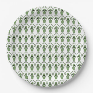 Plato De Papel Alien Heart Pose