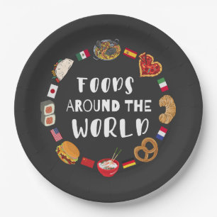 Plato De Papel Alimentos en todo el mundo