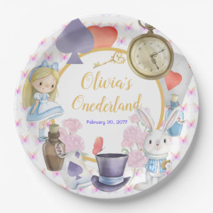 Plato De Papel Alisa en Onederland