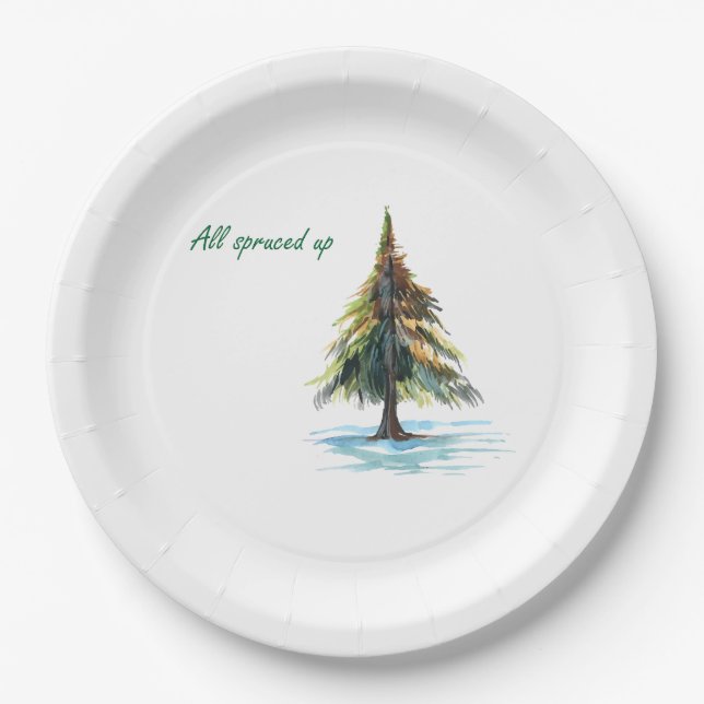 Plato De Papel All spruced up (Anverso)