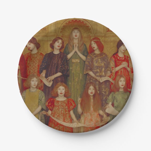 Plato De Papel Alleluia (por Thomas Cooper Gotch) (Anverso)