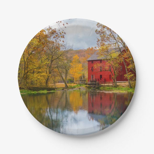 Plato De Papel Alley Mill Y Spring (Anverso)