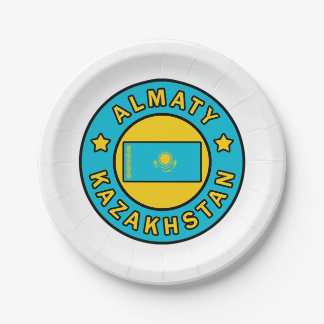 Plato De Papel Almaty Kazajistán (Anverso)