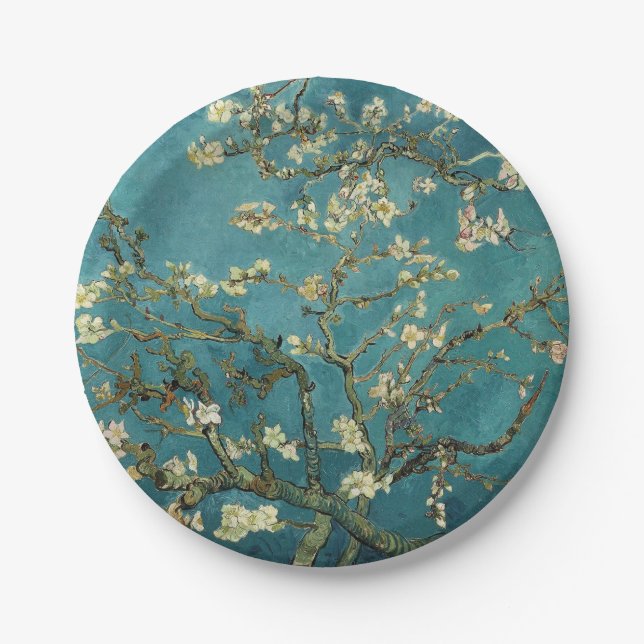 Plato De Papel Almond Blossom (Anverso)