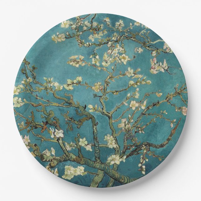 Plato De Papel Almond Blossom (Anverso)