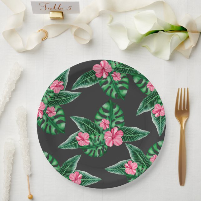Plato De Papel Aloha Baby Shower (Boda)
