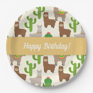 Plato De Papel Alpaca/Llama