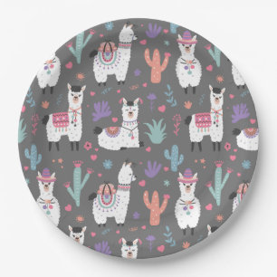 Plato De Papel Alpaca/Llama