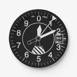 Plato De Papel Altímetro de aeronaves