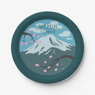 Plato De Papel Altitud del monte Fuji