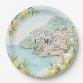 Plato De Papel Amalfi Coast Italy Lemon Wedding