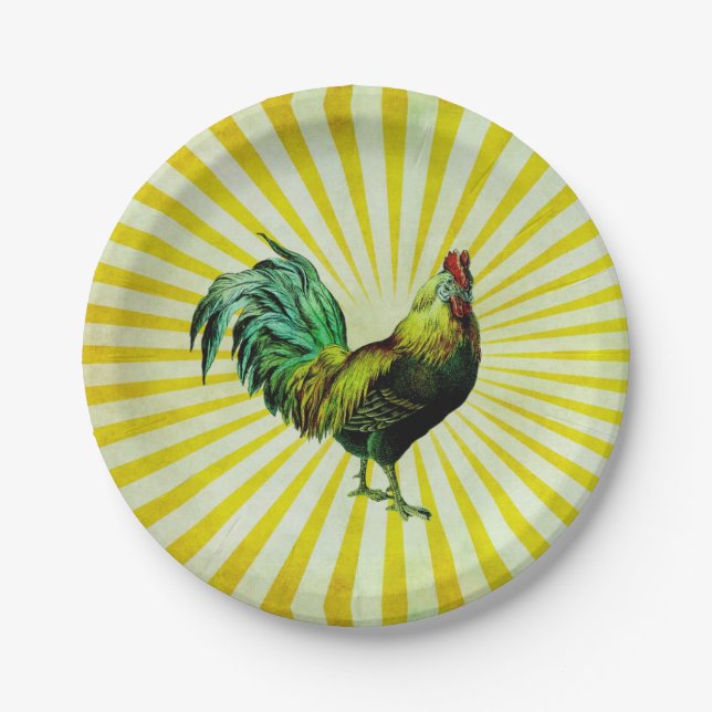 Plato de papel Amanecer (Anverso)