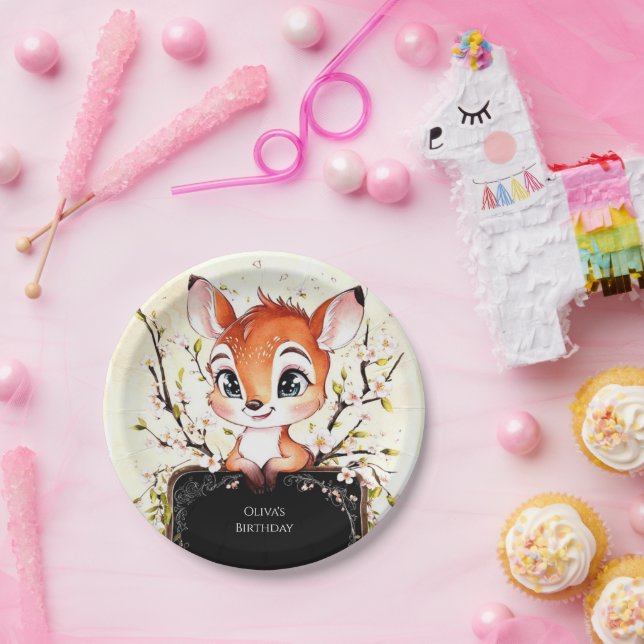 Plato De Papel Amanecer del Amanecer Forestal (Fiesta)