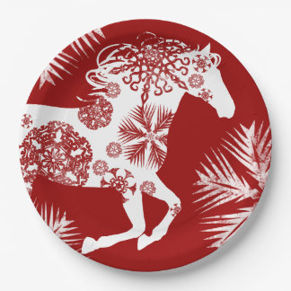 Plato De Papel Amante de caballos