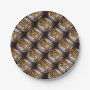 Plato De Papel Amantes Del Arte Contemporáneo En Ochre Y Brow