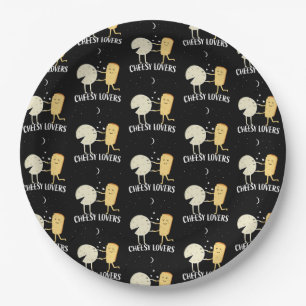 Plato De Papel Amantes Del Queso Y Conocidos