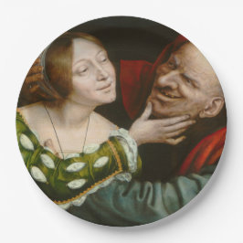 Plato De Papel Amantes Ill-Matched (por Quentin Massys)