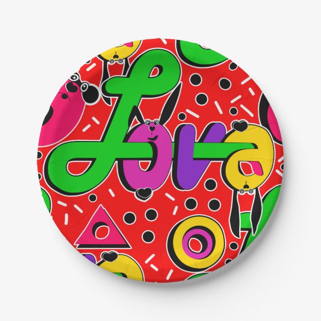 Plato De Papel Amar (Anverso)