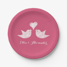 Amar a los pájaros con Personalizado de corazón te