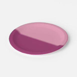 Plato De Papel Amaranth Pink y Amaranth Purple