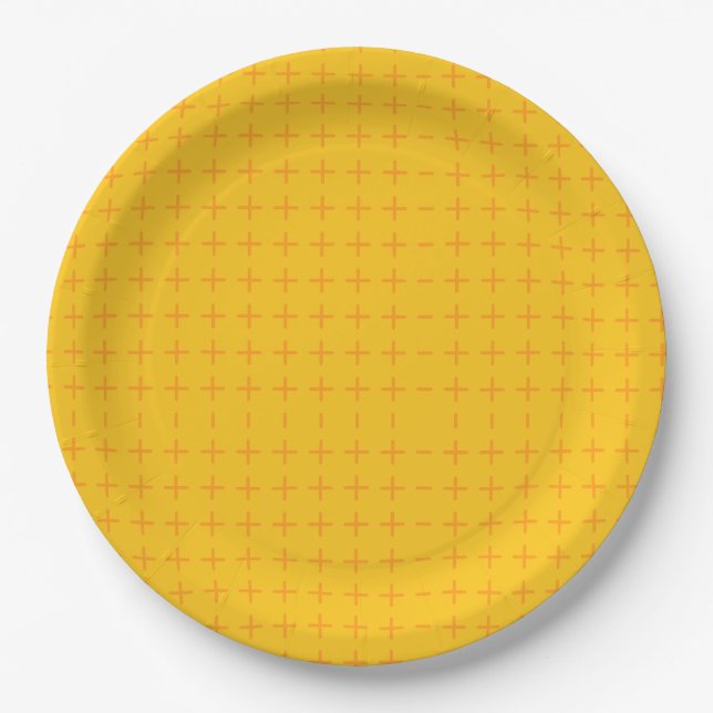 Plato De Papel Amarillo (Anverso)
