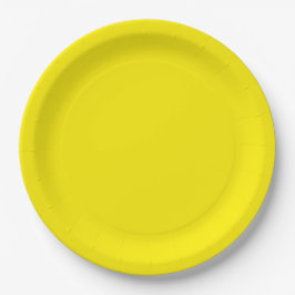 Plato De Papel Amarillo