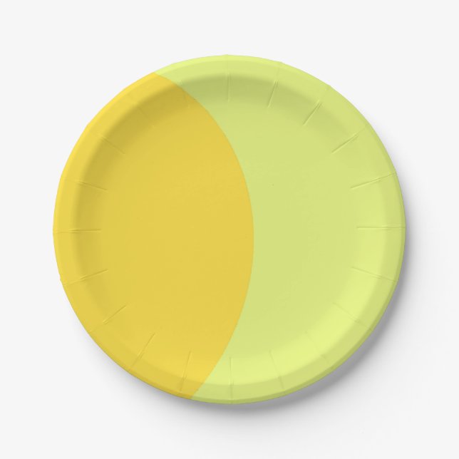 Plato De Papel Amarillo asombroso (Anverso)