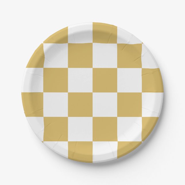 Plato De Papel Amarillo/Marco de Cuadros Empañado (Anverso)