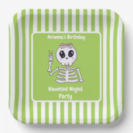 Plato De Papel Amarrado Fiesta nocturno cumpleaños - noche de Hal