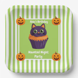 Plato De Papel Amarrado Fiesta nocturno cumpleaños - noche de Hal