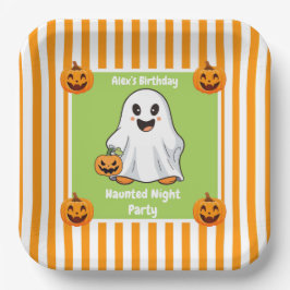 Plato De Papel Amarrado Fiesta nocturno cumpleaños - noche de Hal