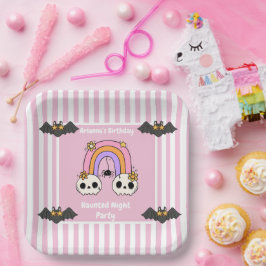 Plato De Papel Amarrado Fiesta nocturno cumpleaños - noche de Hal