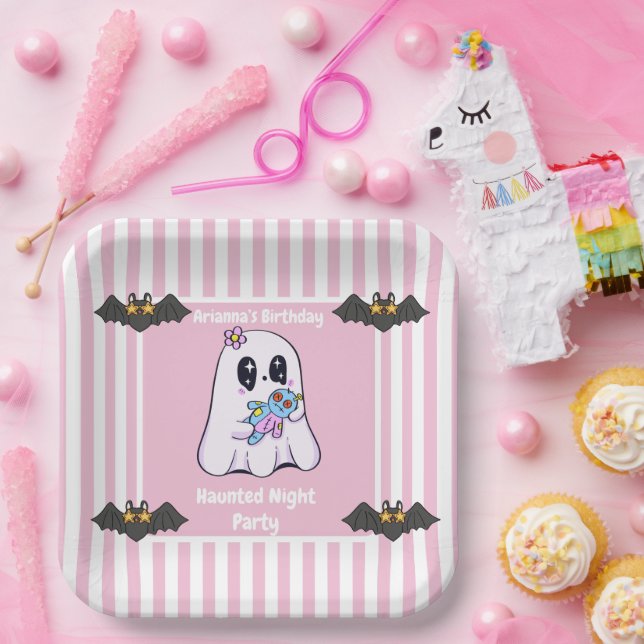 Plato De Papel Amarrado Fiesta nocturno cumpleaños - noche de Hal (Fiesta)