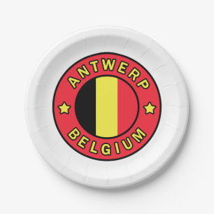 Plato De Papel Amberes Bélgica