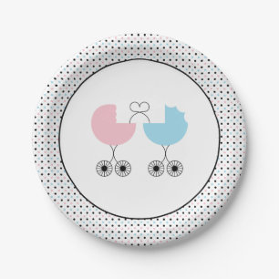 Plato De Papel Ame las placas comunes de Baby Shower de los