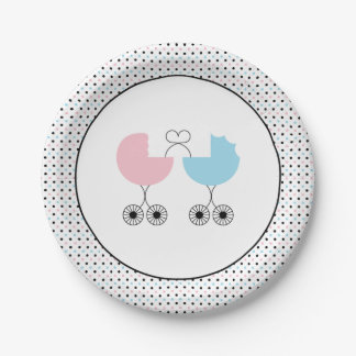 Plato De Papel Ame las placas comunes de Baby Shower de los