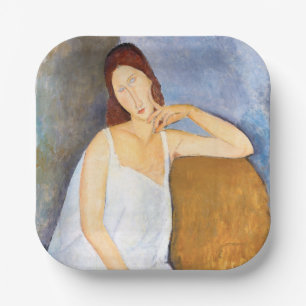 Plato De Papel Amedeo Modigliani - Jeanne Hebuterne