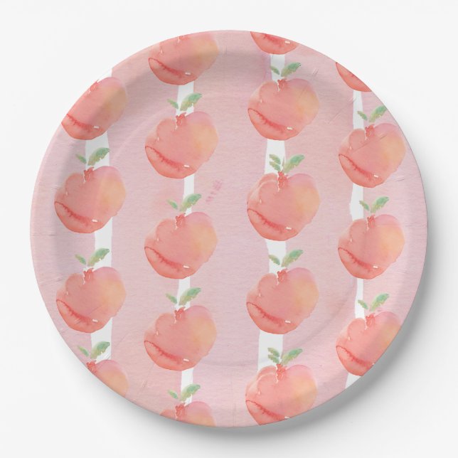 Plato De Papel Amelocotonado (Anverso)
