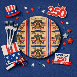 Plato De Papel America 250 Anniversary Party 