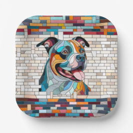Plato De Papel American Staffordshire Terrier - Amstaff
