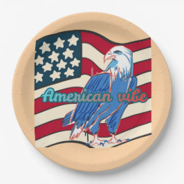 Plato De Papel American vibe peach