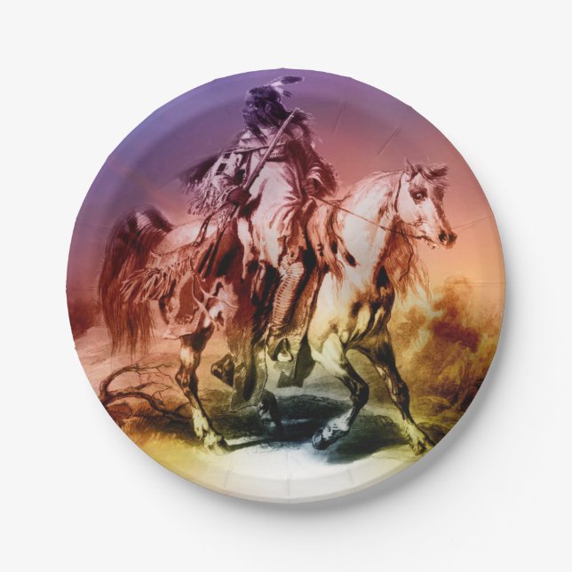 Plato De Papel Americano nativo (Anverso)