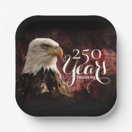 Plato De Papel America's 250th Birthday Bald Eagle Paper Plates