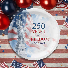Plato De Papel America's Semiquincentennial 250 Years Freedom