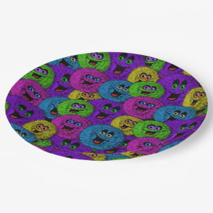 Plato De Papel Amigables Fuzzles Cute Creaturas Placas De Papel